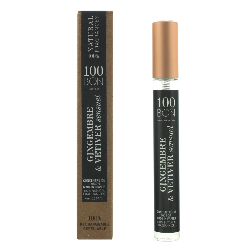 100 Bon Gingembre Vetiver Sensual Concentré Refillable Eau de Parfum 10ml