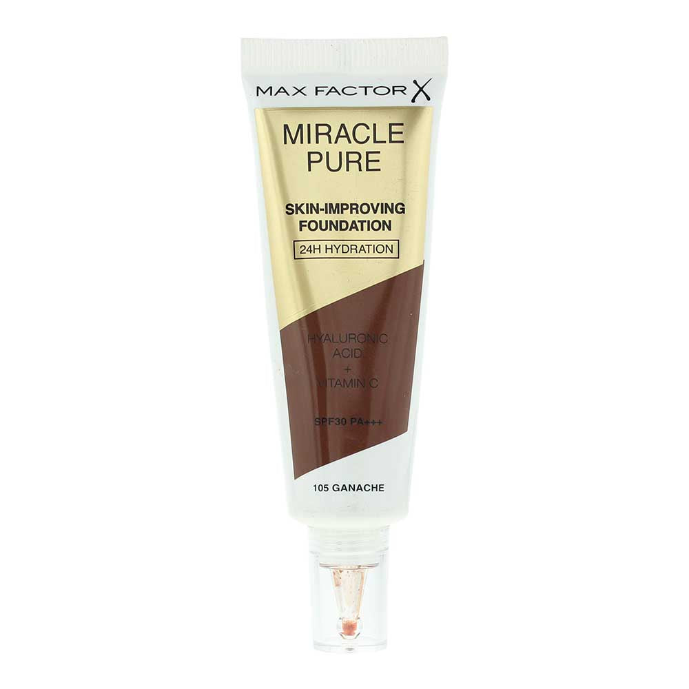 Max Factor Miracle Pure Skin Improving 24H Hydration 105 Ganache Foundation 30ml