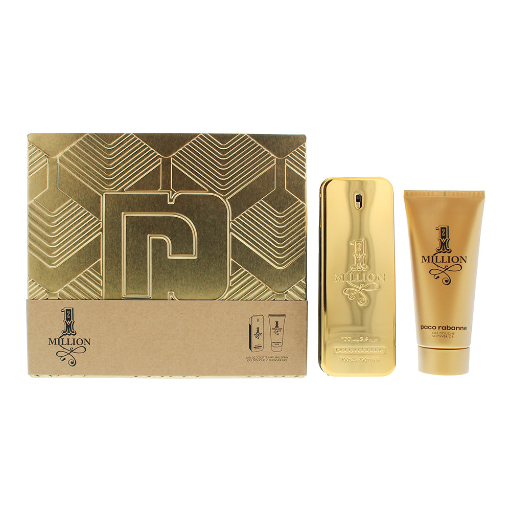 Paco Rabanne 1 Million 2 Piece Gift Set: Eau de Toilette 100ml - Shower Gel 100ml