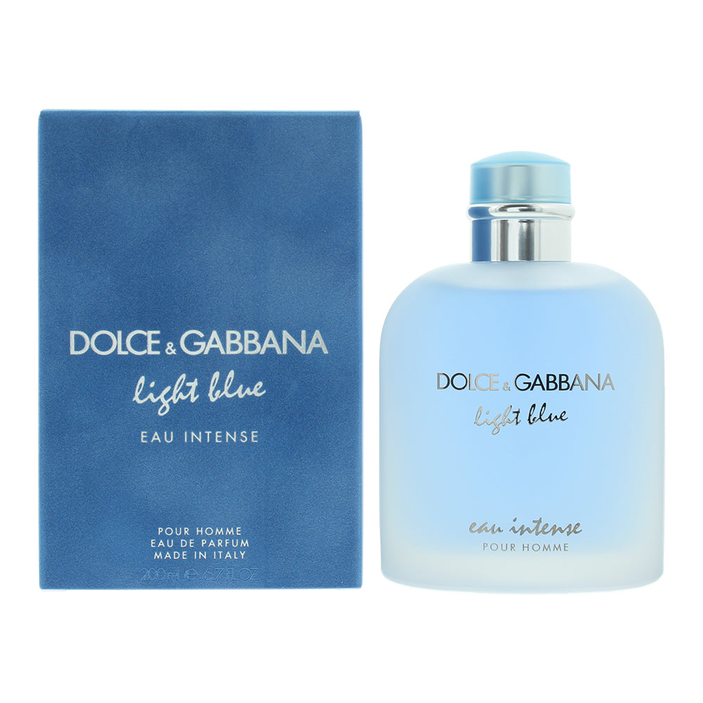 Dolce Gabbana Light Blue Eau Intense Pour Homme Eau de Parfum 200ml