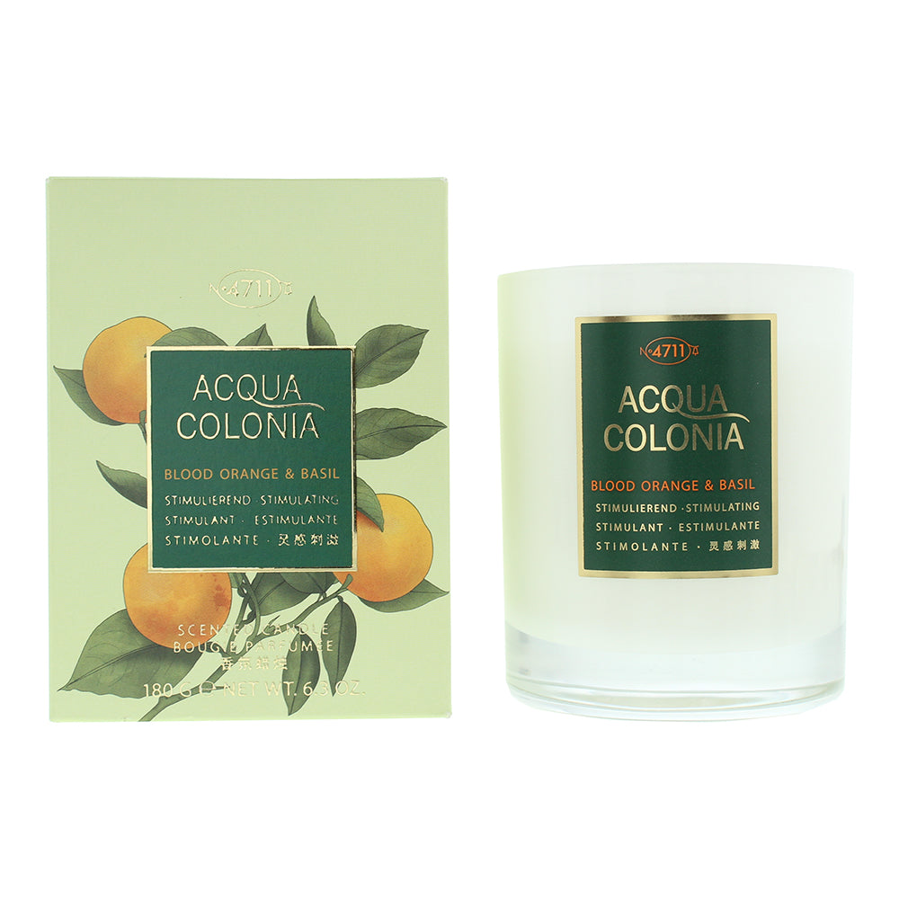 4711 Acqua Colonia Blood Orange Basil Candle 180g