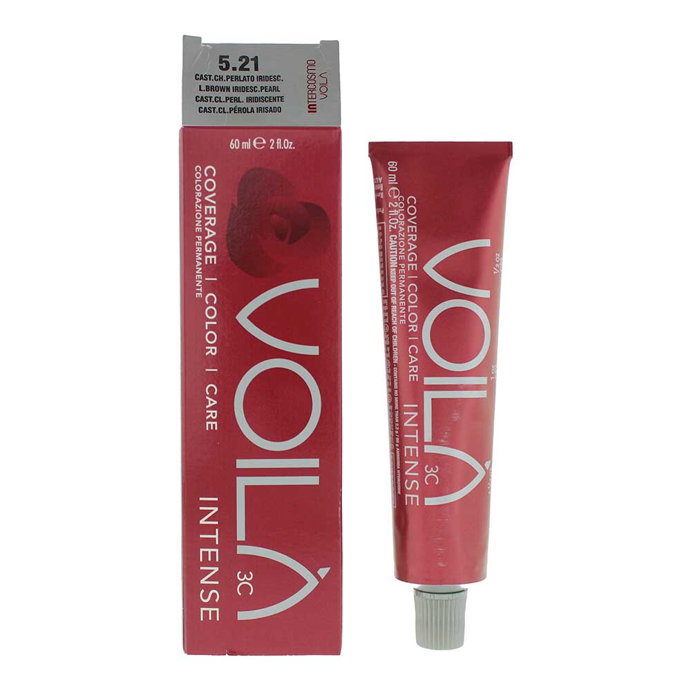 Intercosmo Voilà Intense 5.21 Light Brown Iridesc Pearl Hair Colour 60ml