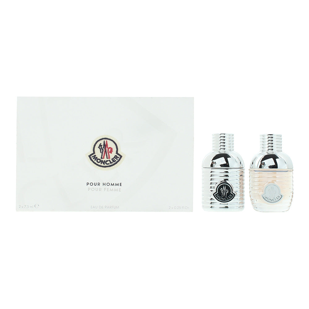 Moncler Pour Femme Pour Homme 2 Piece Gift Set: Eau De Parfum 7.5ml - Eau De Parfum 7.5ml