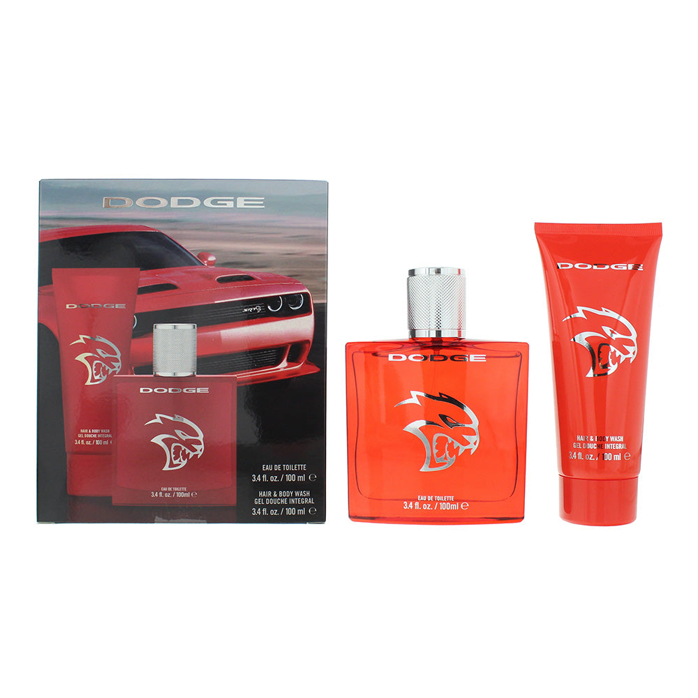 Dodge Legacy Hellcat SRT 2 Piece Gift Set: EDT 100ml - Hair Body Wash 100ml