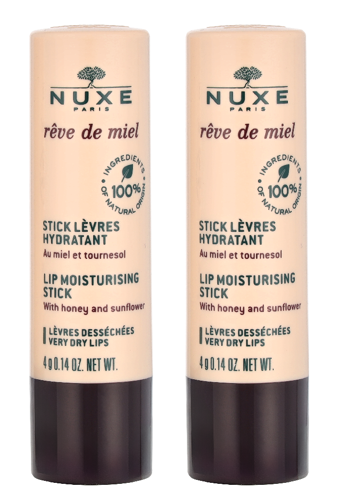 Nuxe Reve De Miel Lip Moisturizing Stick Duo Set 8 ml