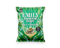 Emily Seaweed Crisps Salt & Vinegar 18g