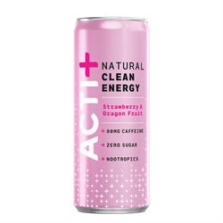 ACTIPH Water Acti+ Strawberry & Dragon Fruit Natural Clean Energy Drink 250ml