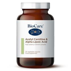Biocare Acetyl Carnitine & Alpha Lipoic Acid 30 capsules