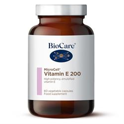 Biocare MicroCell Vitamin E 200i.u. (natural Source) 60 capsules