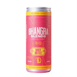 Bhangra Blends Premium Gin & Rose Cocktail RTD (8% ABV) No Added Sugar 250ml