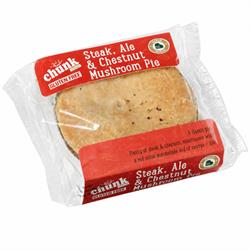 Chunk Gluten Free Steak Ale & Chestnut Mushroom Pie 240g