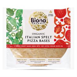 Biona FREE Biona Organic Italian Spelt Thin & Crispy Pizza Bases 260g