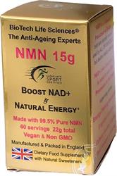 BioTech Life Sciences NMN 15 grams Anti-Ageing Boosts Energy & NAD+ Natural Citrus