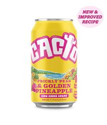 Cacto Drinks Cacto Golden Pineapple & Prickly Pear - Low Sugar Soda 330ml