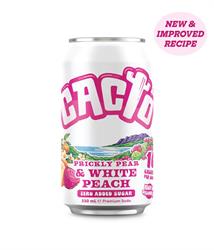 Cacto Drinks Cacto White Peach & Prickly Pear - Low Sugar Soda 330ml