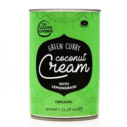 The Coconut Company Organic Green Curry Coconut Cream - 400ml BPA-free Can 400ml
