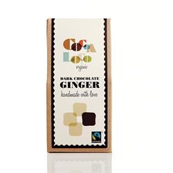 Cocoa Loco Organic F/T Dark Chocolate Ginger 100g