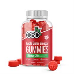 CBDfx CBDfx Apple Cider Vinegar Gummies (60ct / 1500mg CBD Per Bottle)