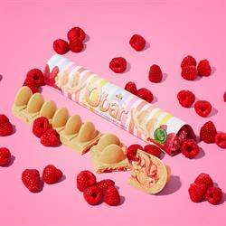 Catherine's Originals O'bar Vegan White Chocolate Raspberry Ripple 200g