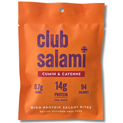Club Salami Cumin & Cayenne High Protein Salami Bites 36g