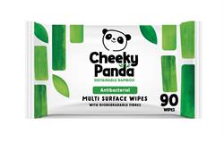 Cheeky Panda Antibacterial Multi-Surface Bamboo Wipes 90 Wipes