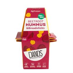 DANDS Fresh Beetroot Hummus & Breadsticks Snack 110g