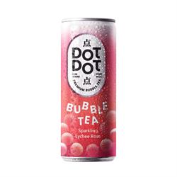 Dot Dot Dot Dot Bubble Tea - Sparkling Rose Lychee Can - 12 x 250ml