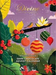 Divine Chocolate Fairtrade Dark Chocolate Advent Calendar 85g