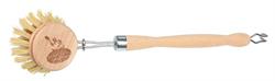 Food Alive Handmade Beechwood Wooden Dish Brush with Fiber Bristles