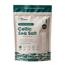 Feel Complete Organic Approved Celtic Sea Salt Ultra Fine Lab Tested 400g
