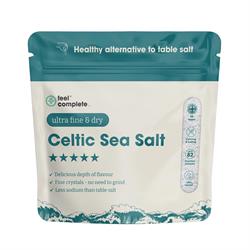 Feel Complete Organic Approved Celtic Sea Salt Ultra Fine Lab Tested 200g