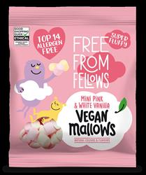 Free From Fellows Vegan Vanilla Pink & White Mini Mallows 105g