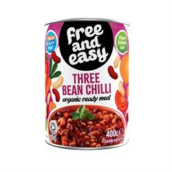 Free & Easy Organic Three Bean Chilli 400g