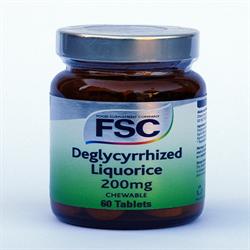 FSC Deglycyrrhized Liquorice 200mg 60 Tablets