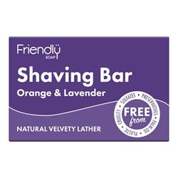 Friendly Soap Shaving Bar - Orange & Lavender 95g