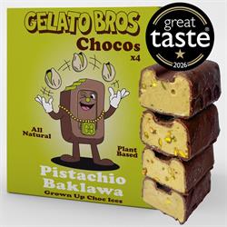 Gelato Bros Gelato Bros Pistachio Baklawa Chocos 4 x 60ml
