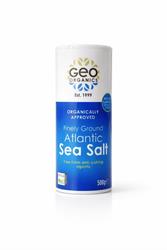 Geo Organics Organically Approved Atlantic Sea Salt Shaker 500g