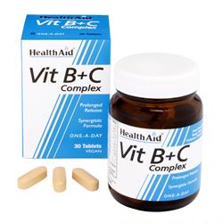 HealthAid Vit B+C Complex - Prolonged Release Tablets 30's