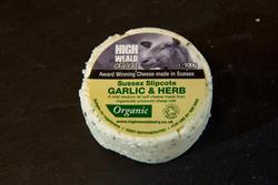 High Weald Organic Sussex Slipcote Garlic & Herb Sheep's Milk Cheese 100g