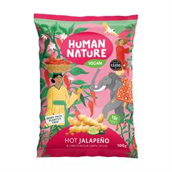 Human Nature Human Nature Hot jalapeno and Lime Flavour Lentil Snacks 100g