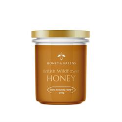 Honey and Greens Honey & Greens British Wildflower Honey 240g