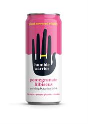 Humble Warrior Pomegranate Hibiscus sparkling 250mL can