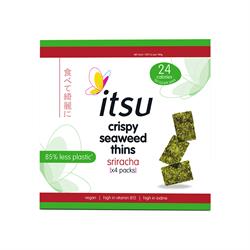 Itsu Siracha Crispy Seaweed Thins Multipack 4x5g NEW TRAYLESS