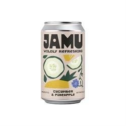 Jamu Jamu Cucumber & Pineapple Prebiotic Soda 330ml