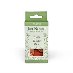 Just Natural Herbs Organic Chilli Powder (Box) 25g