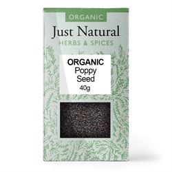 Just Natural Herbs Organic Poppy Seed (Box) 40g