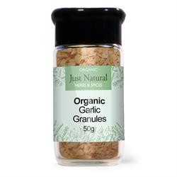 Just Natural Herbs Organic Garlic Granules (Glass Jar) 65g