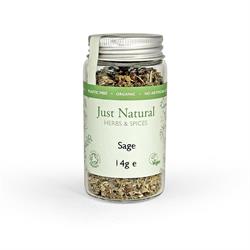 Just Natural Herbs Organic Sage (Glass Jar) 14g