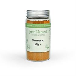 Just Natural Herbs Organic Turmeric (Glass Jar) 50g