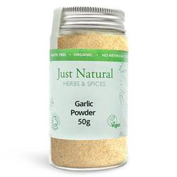Just Natural Herbs Organic Garlic Powder (Glass Jar) 50g